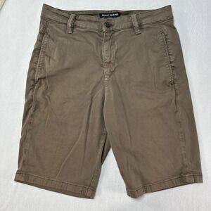 Mavi‎ Mike Shorts Mens 32 Brown Stretch Cotton Casual Chino Flat Front Preppy